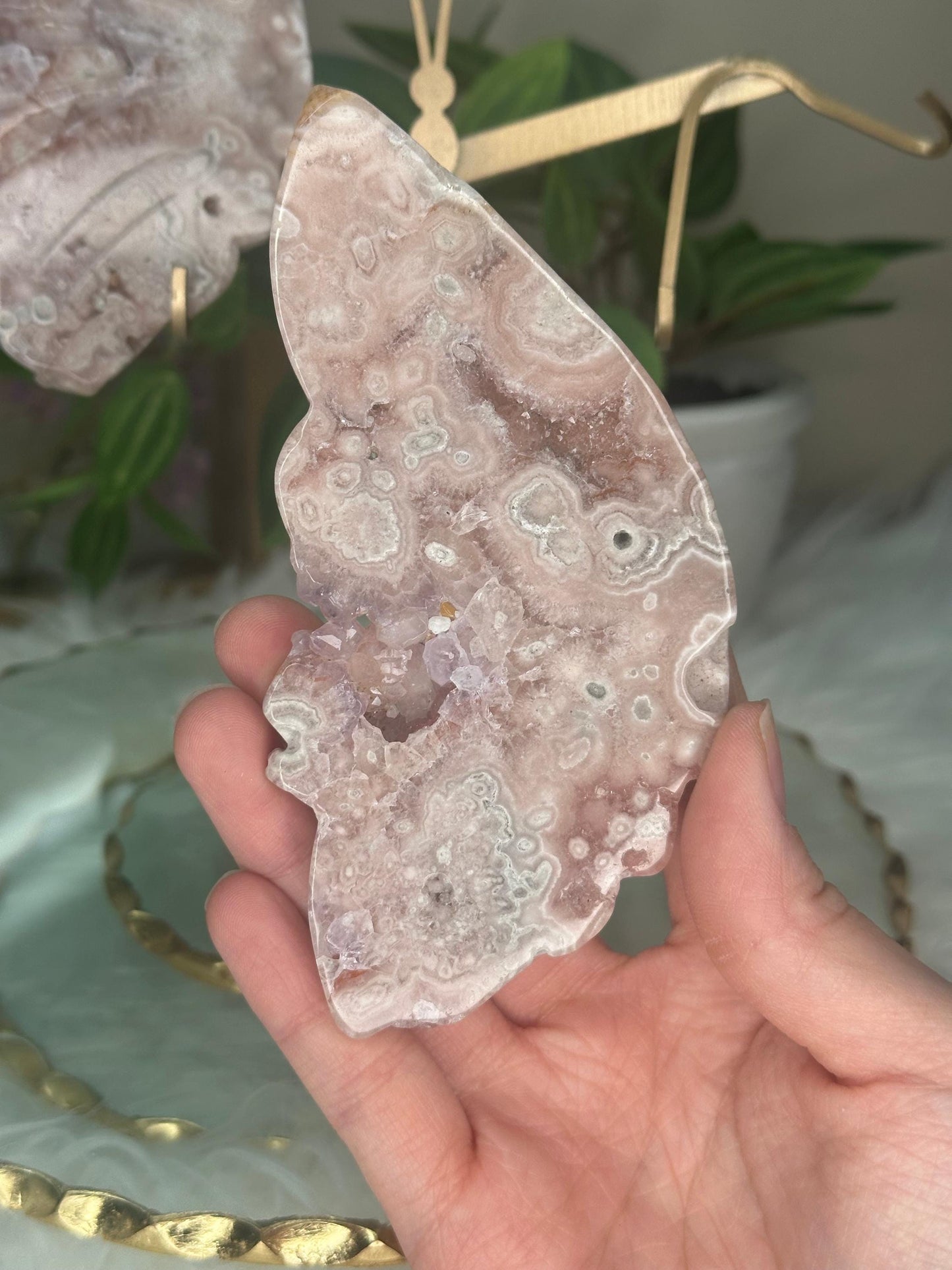 Gorgeous Pink Amethyst Butterfly Wings