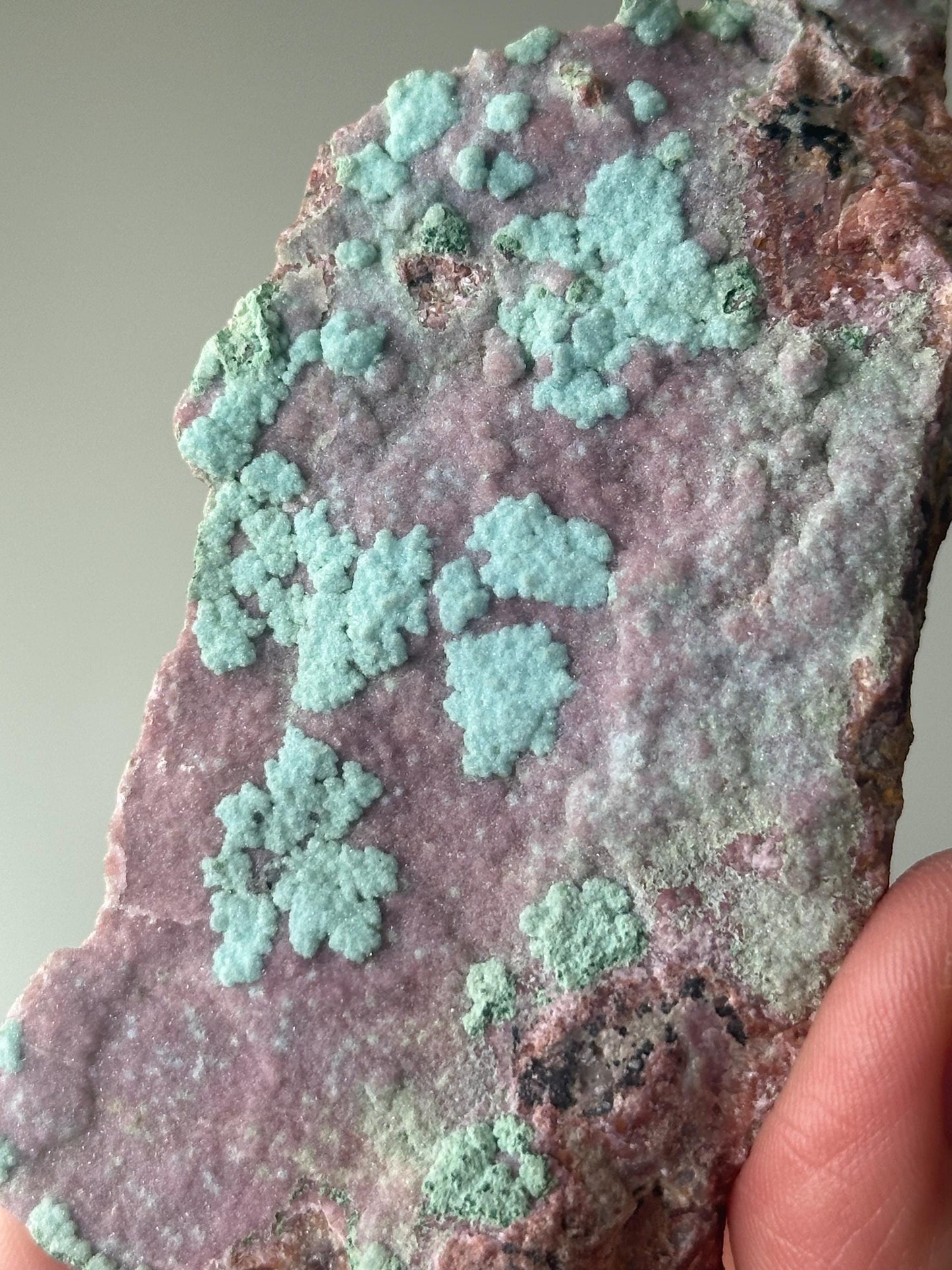 Cobaltoan Calcite with Chrysocolla | Natural Pink and Blue Mineral | Unique Crystal Formation | Raw Specimen for Collectors