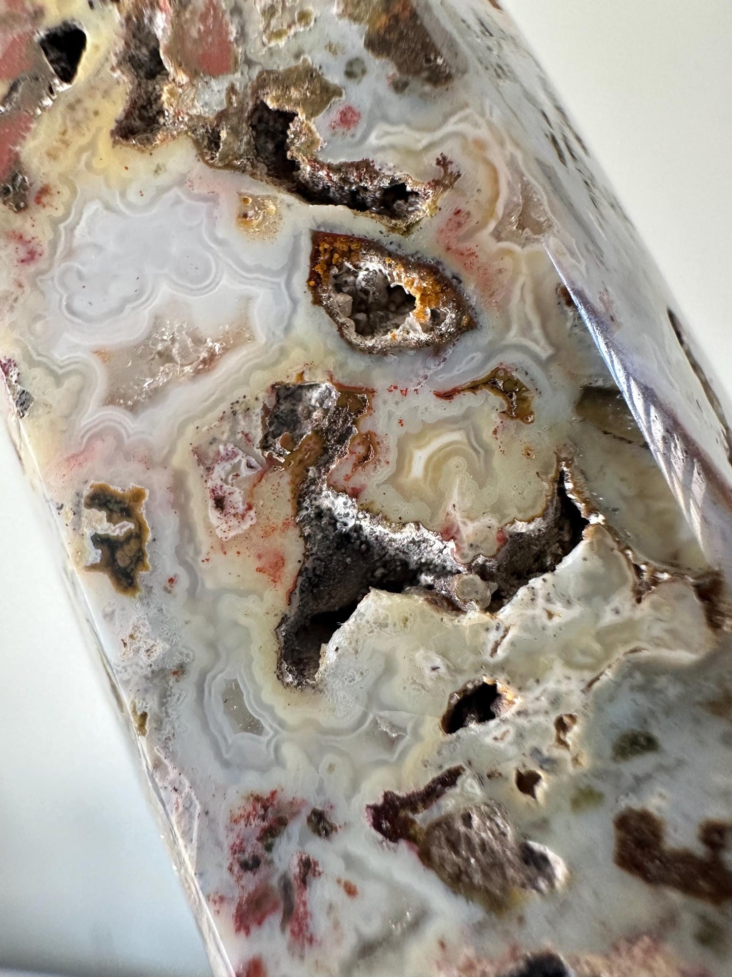 Sea Jasper Tower | Ocean Jasper Crystal Point | Soothing Energy Stone for Calm and Balance | Decor for Meditation and Home