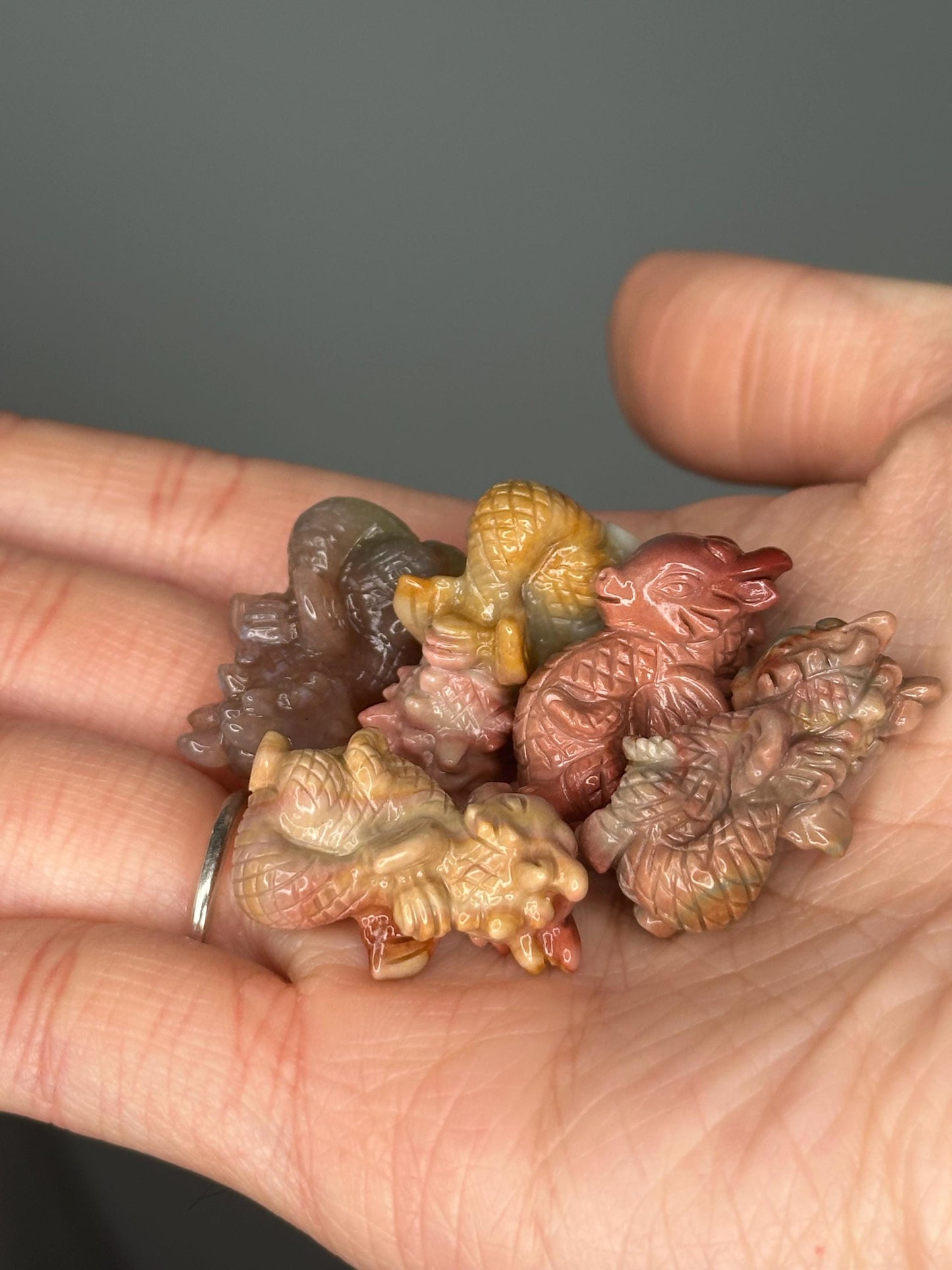 Alashan Agate Dragon Carving