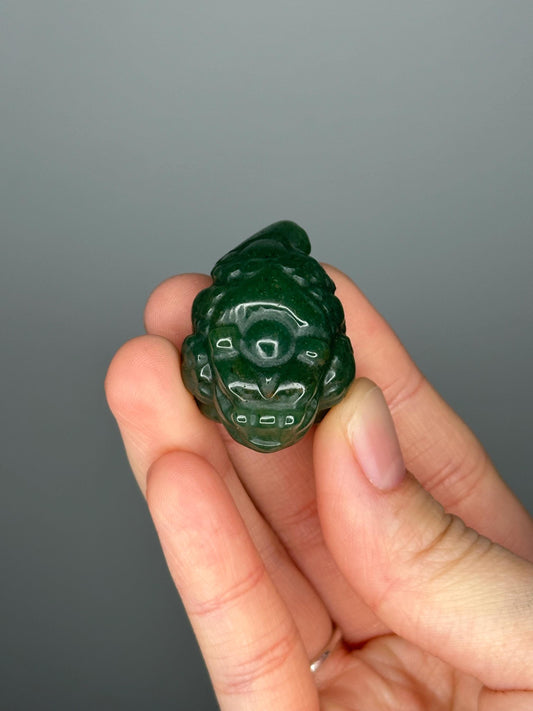 Green Aventurine Money Frog – Carved Crystal Wealth Toad, Natural Gemstone Figurine, Feng Shui Prosperity Decor, Lucky Aventurine Statue