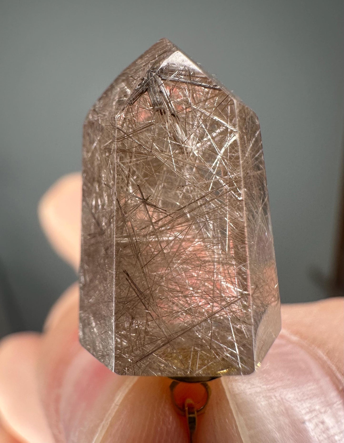 Rutile Lemurian Quartz Pendants | High-Vibe Crystal for Focus, Clarity, and Energy Alignment | Polished Point Necklace or Gift Stone