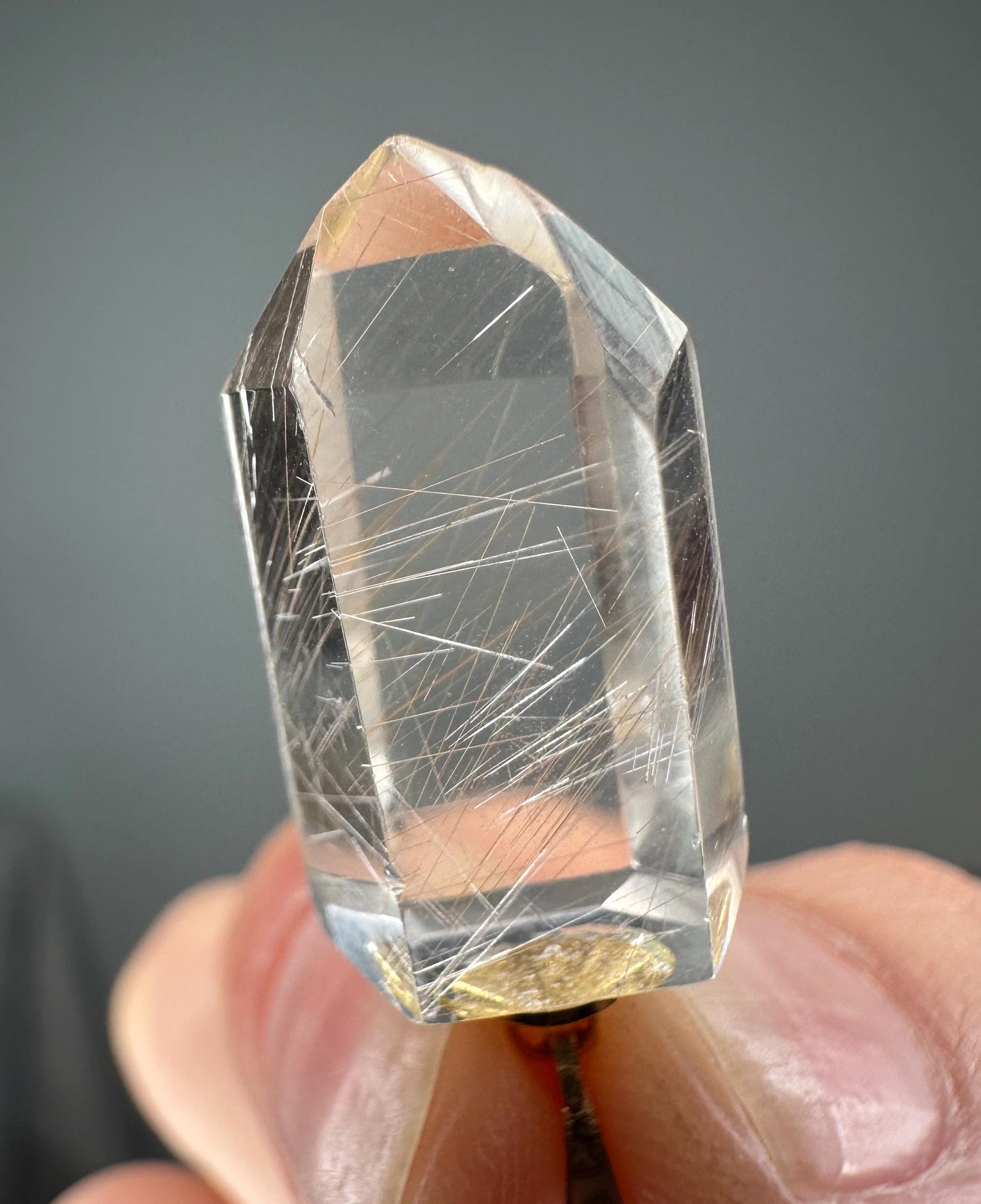 Rutile Lemurian Quartz Pendants | High-Vibe Crystal for Focus, Clarity, and Energy Alignment | Polished Point Necklace or Gift Stone