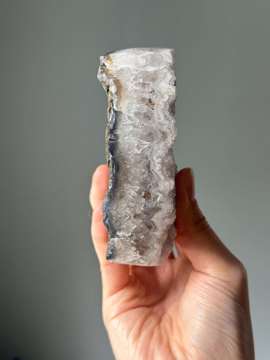 White Druzy Quartz Heart | Sparkling Crystal for Purity, Clarity & Love | Polished Gemstone Gift or Energy Display Piece