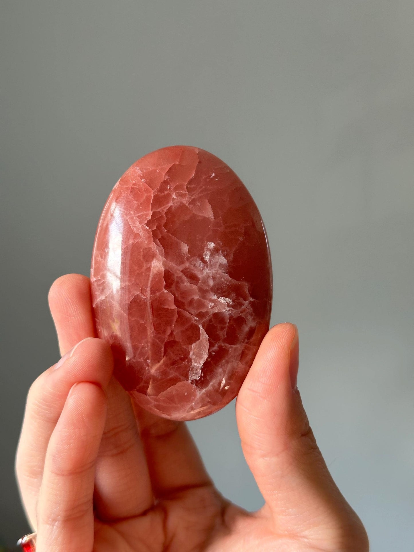 Rose Calcite Palm Stone | YOU PICK! | Crystal for Emotional Self-Love & Inner Peace | Polished Pink Gem for Comfort and Calm Energy