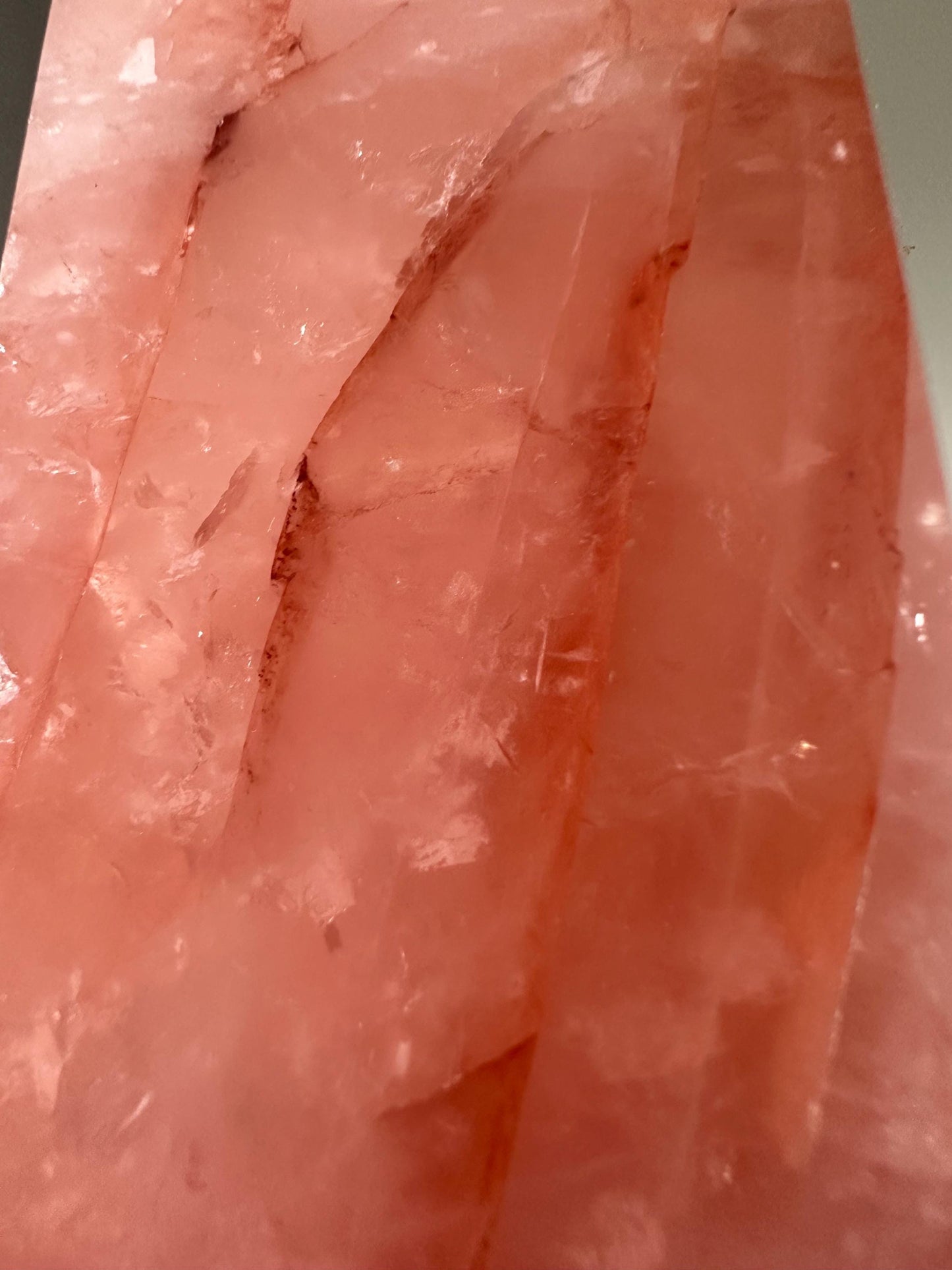 Rose Quartz with Fire Quartz Tower