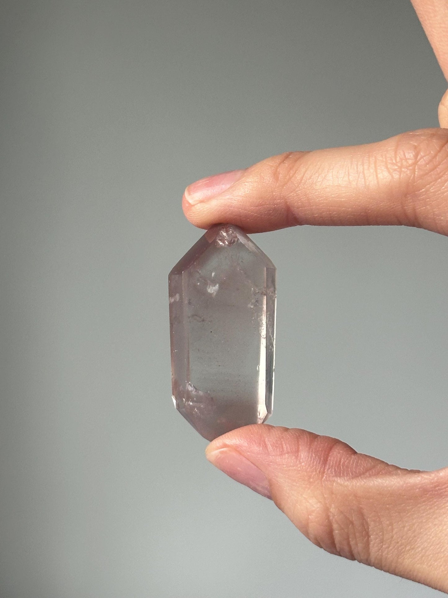 Pink Lithium Quartz Tower – Polished Crystal Point, Natural Soothing Stone for Emotional, Calming Gemstone Decor, Energy Tool