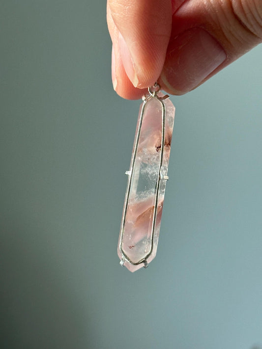 Pink Lithium Crystal Pendant