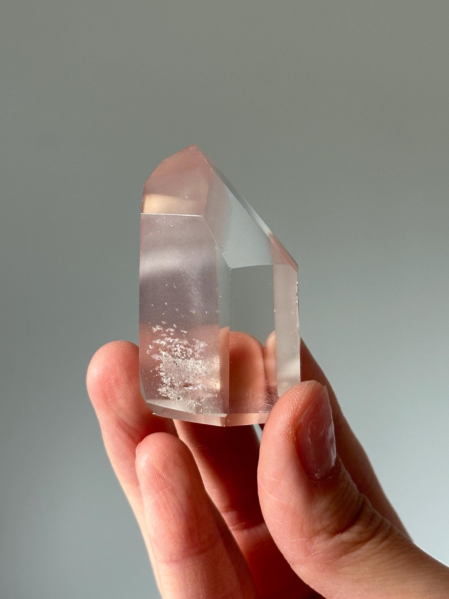 Pink Lithium Quartz Tower