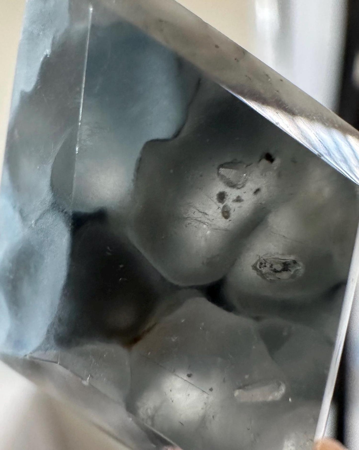 Blue Tara Crystal Pendant – Natural Polished Gemstone Jewelry, Soothing Blue Tones, Unique Statement Necklace, Gift or Crystal Accessory