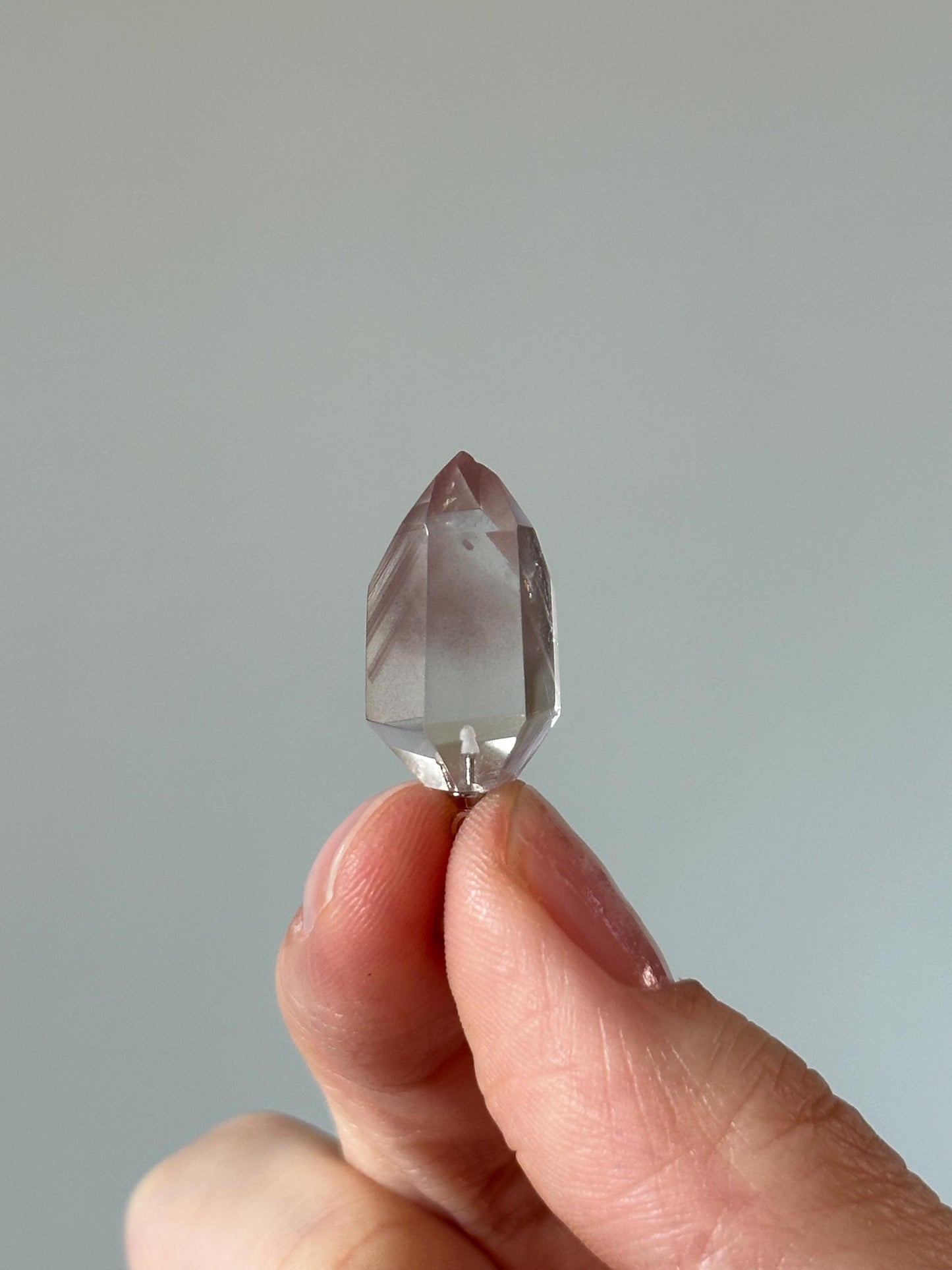 Pink Lithium Crystal Pendant – Natural Soothing Gemstone Jewelry Stone, Polished Crystal Necklace, Calming Gift Idea