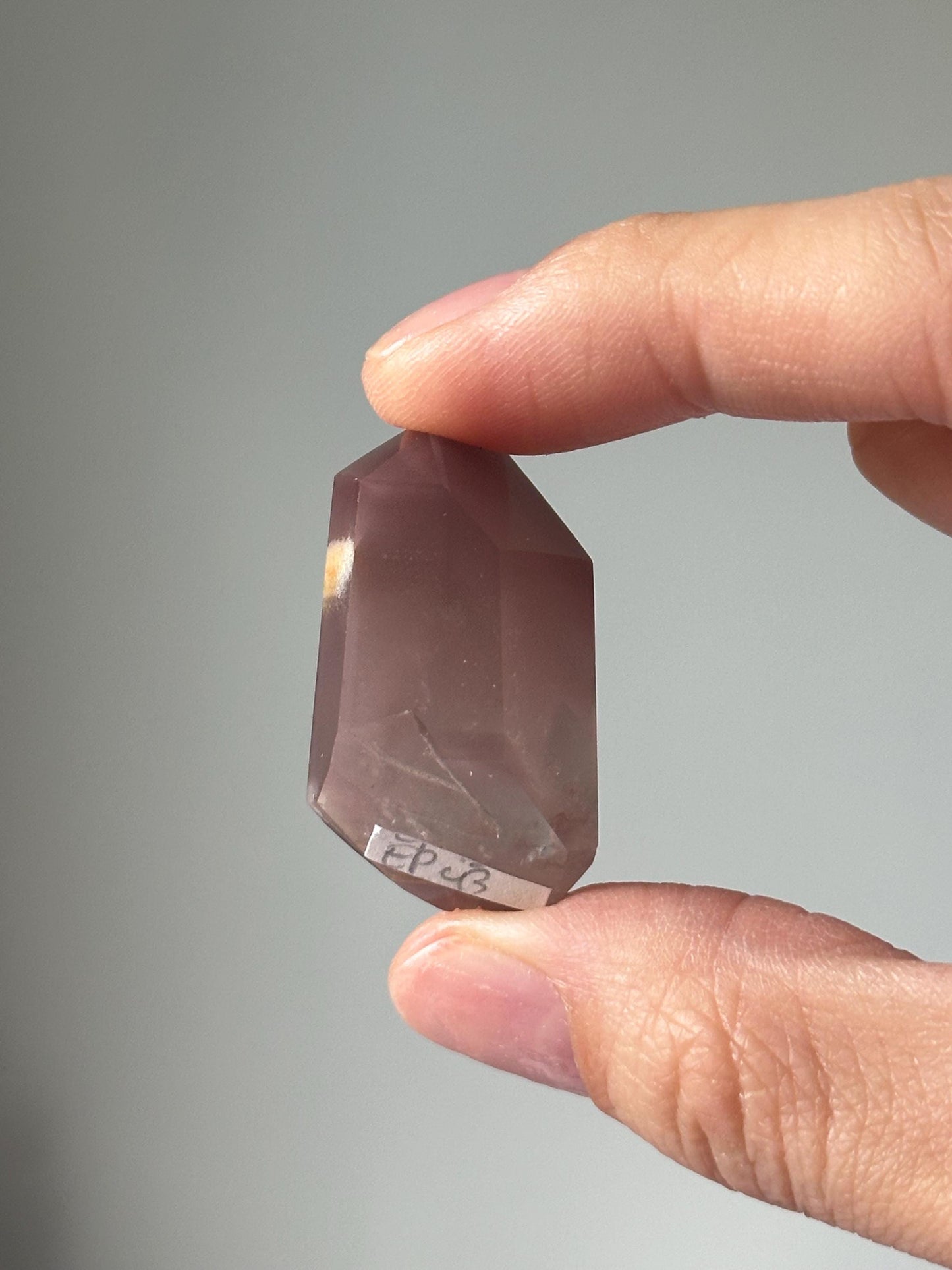 Pink Lithium Quartz Tower – Polished Crystal Point, Natural Soothing Stone for Emotional, Calming Gemstone Decor, Energy Tool