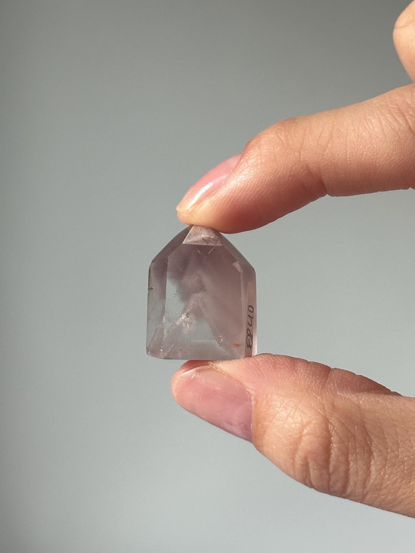 Pink Lithium Quartz Tower – Polished Crystal Point, Natural Soothing Stone for Emotional, Calming Gemstone Decor, Energy Tool