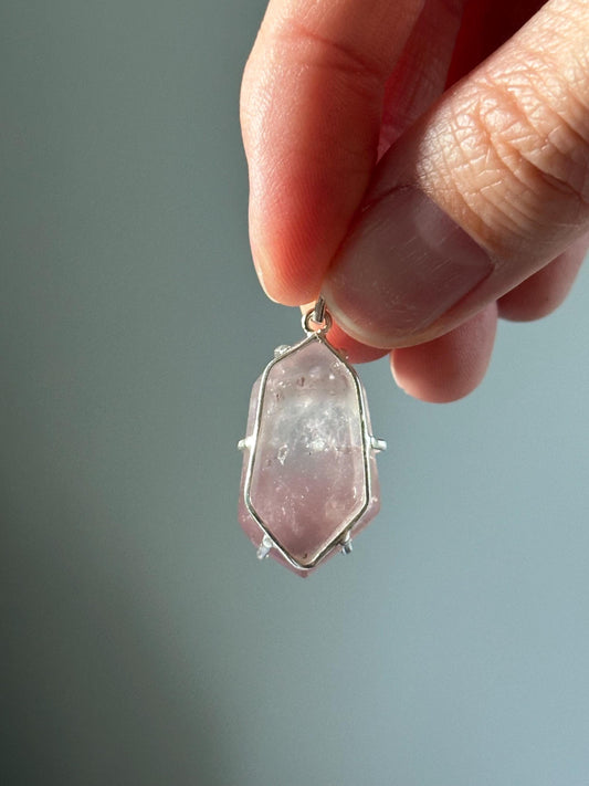 Pink Lithium Crystal Pendant