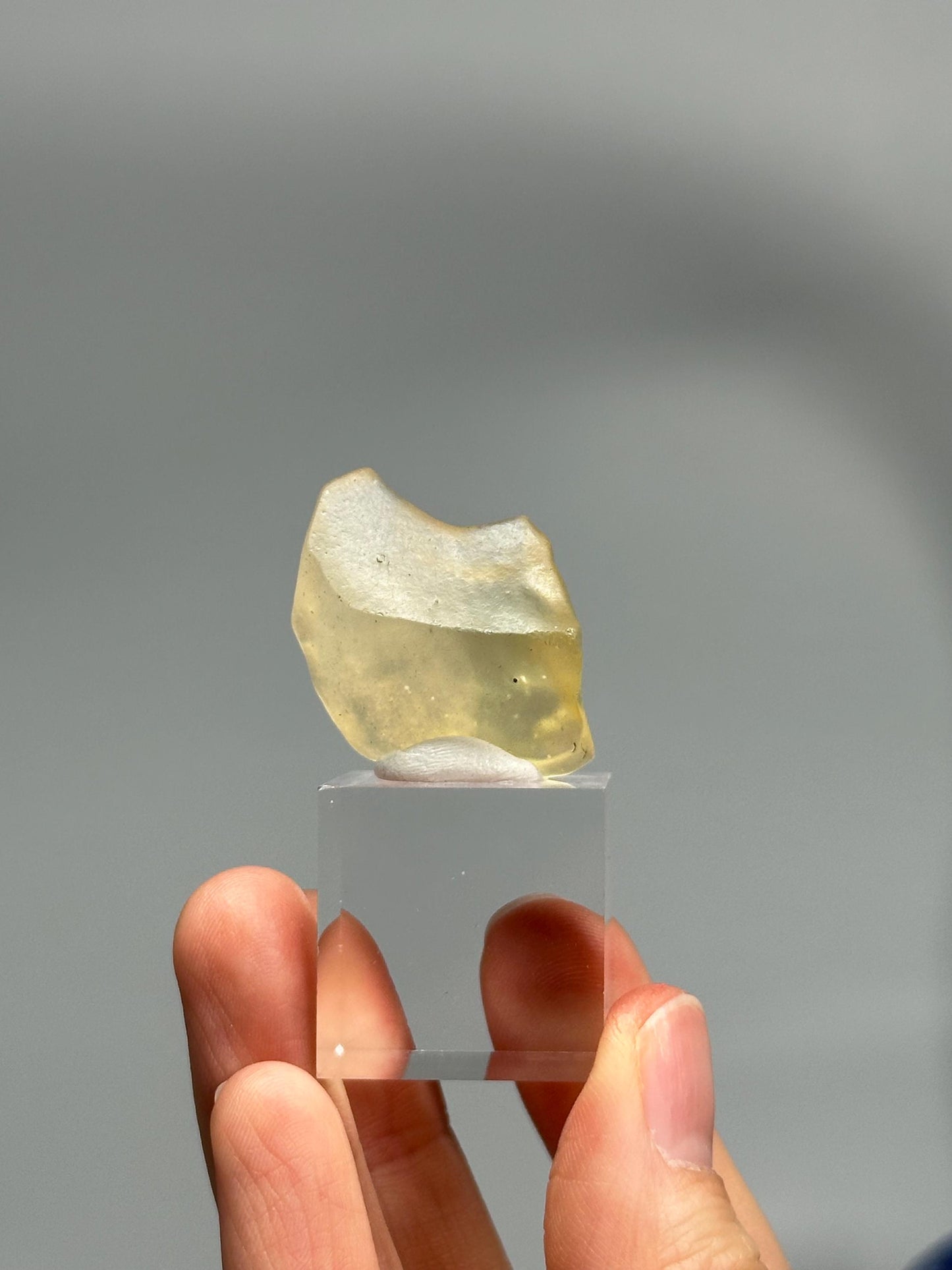 Libyan Desert Glass – Rare Tektite from the Sahara, High-Vibration Crystal for Manifestation, Solar Plexus Activation, or Collector Display