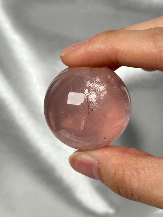 Old Stock Mozambique Rose Quartz Sphere – Natural Crystal Orb, Love Energy, Meditation, Home Decor, or Collection Piece