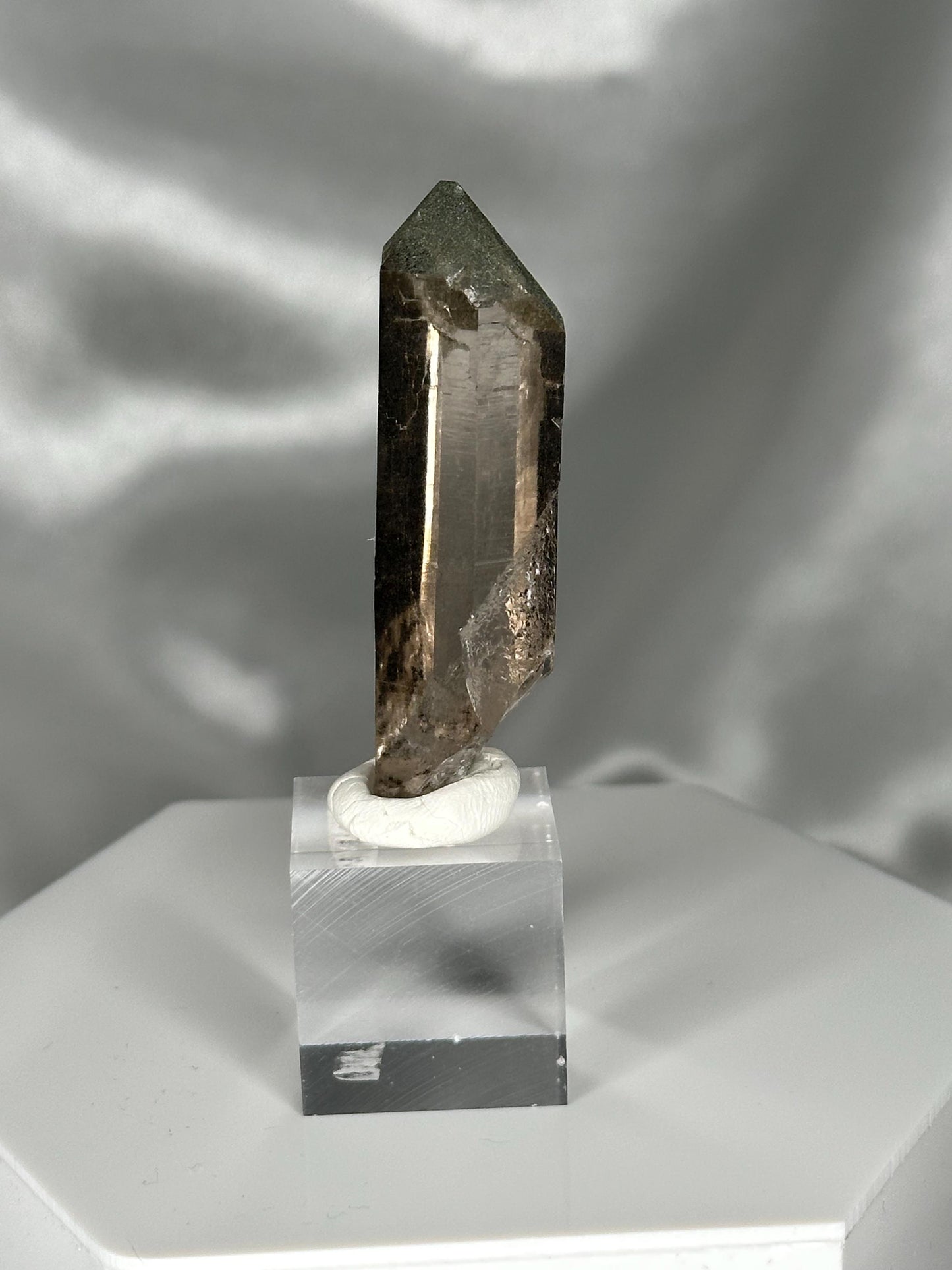 Smoky Quartz Point – Tiefen Glacier, Urseren, Switzerland – Alpine Mineral Specimen, Collector’s Crystal, Grounding & Protective Energy