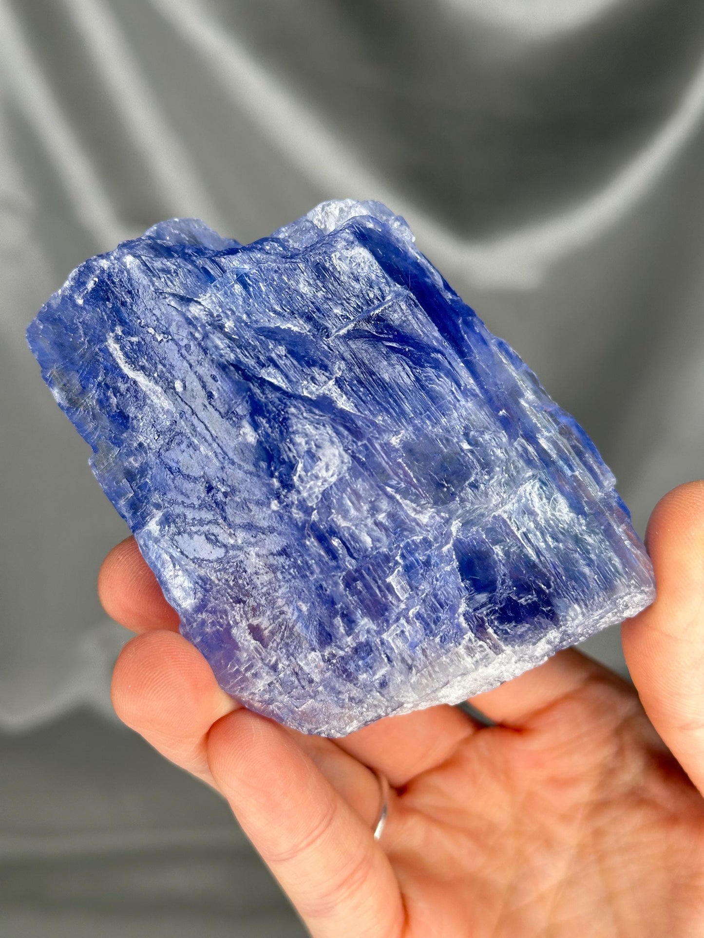 Blue Halite – Natural Crystal Specimen from Turkey – Rare Cleansing Mineral for Energetic Purification, Clarity & High-Vibration Display