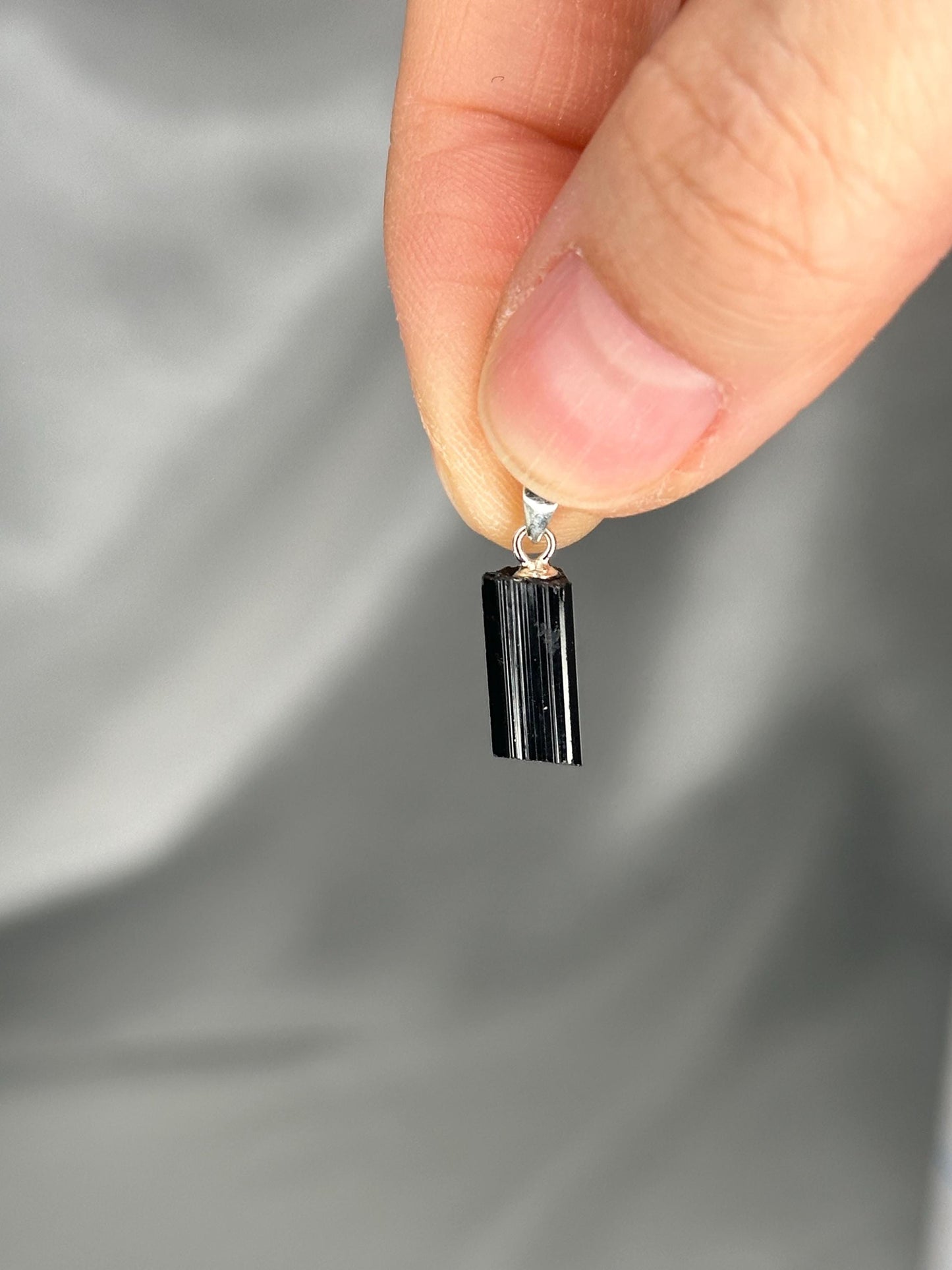 Black Tourmaline Pendant | Natural Stone Necklace | Raw Black Tourmaline Crystal Jewelry for Men & Women | Handmade Protective Gift Everyday