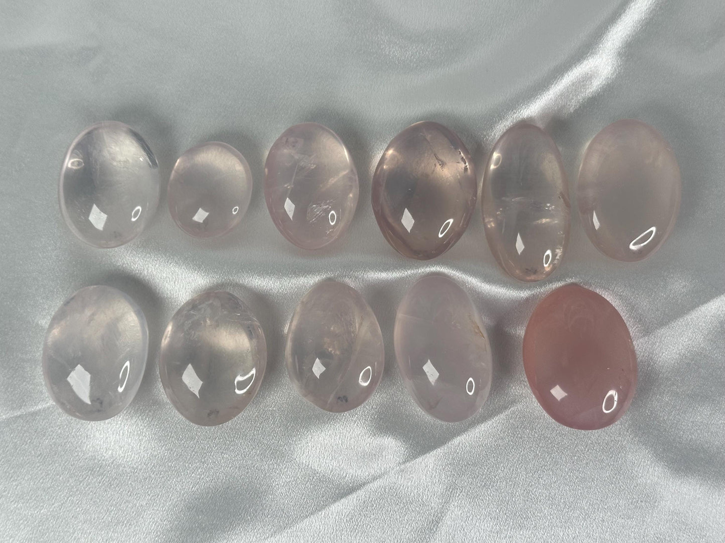 HQ Rose Quartz Palm Stones - You Pick! | Natural Pink Crystal | Polished Gemstone for Gift or Display | HQ Rose Quartz for Heartfelt Décor