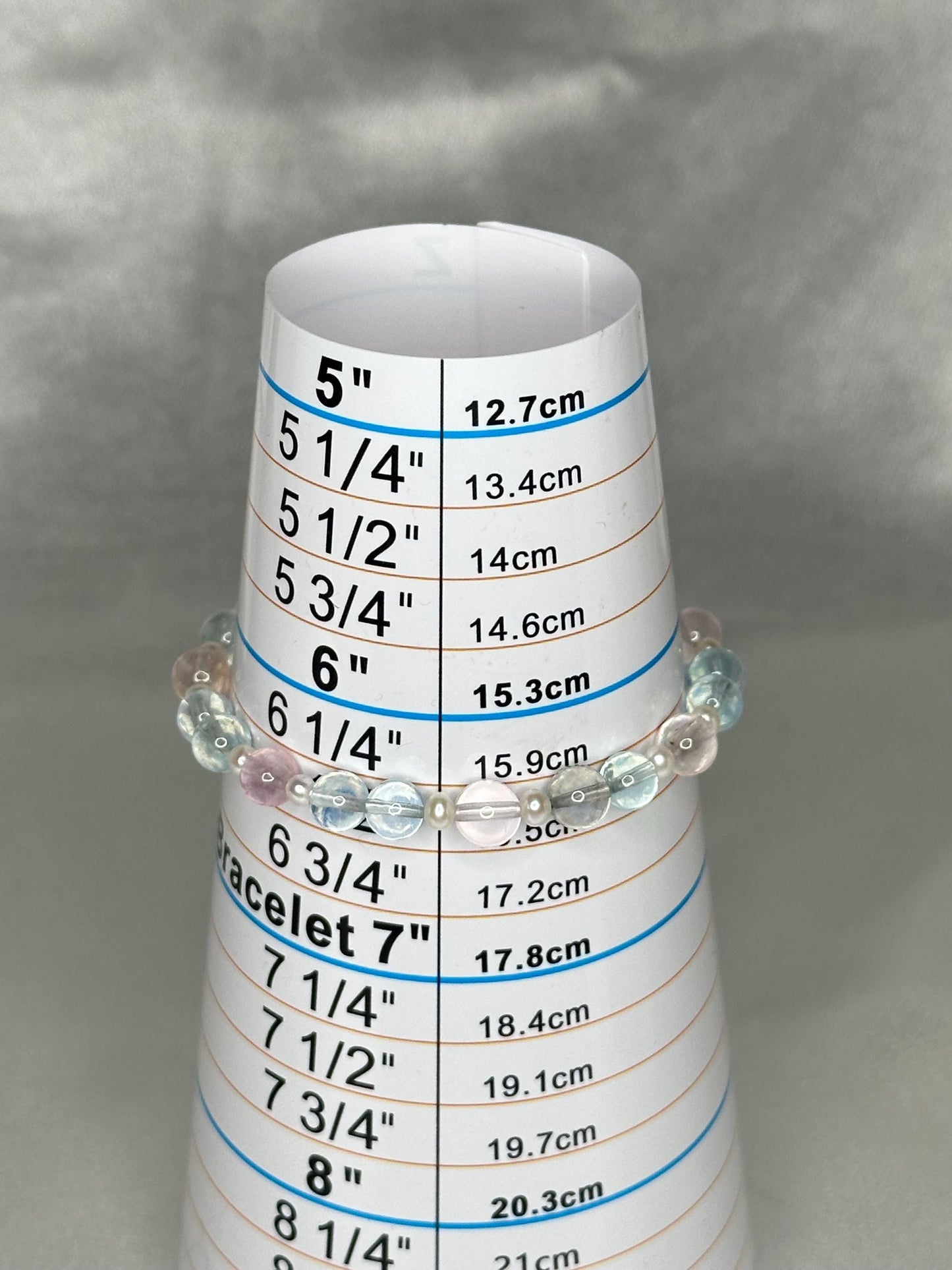 Morganite & Aquamarine Bracelet with Pearls, Mixed Beryl Crystal Jewelry for Love, Calm, and Soft Feminine Energy