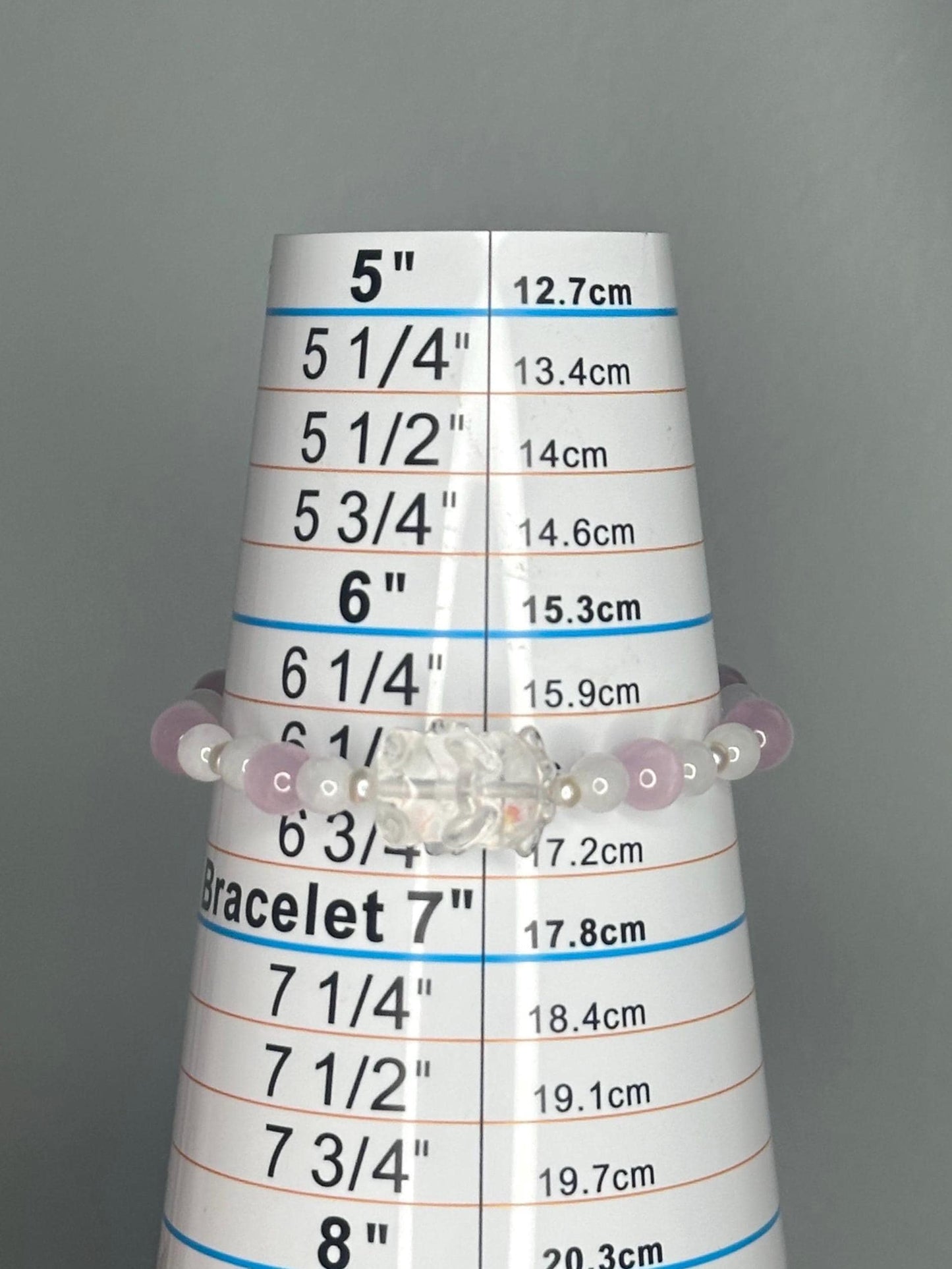 Lavender Jade, Kunzite & Pearl Bracelet with Angel Bear Bead, Gentle Love, Shy Romance and Soft Guardian Energy