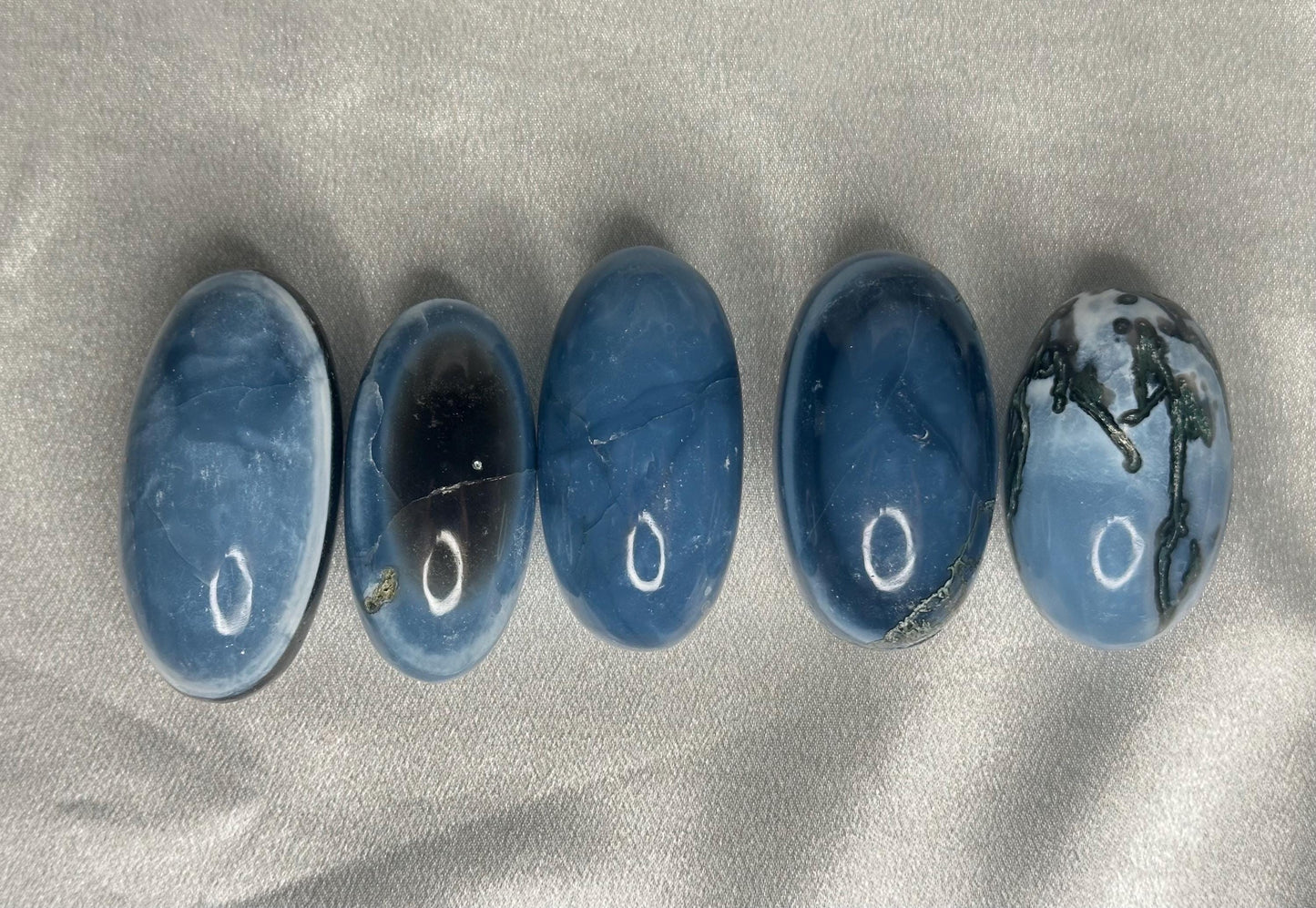 Owyhee Blue Opal Shiva Lingam | YOU PICK! | Polished Natural Blue Gemstone | Calming Collectible Stone for Balance, Intuition & Tranquility