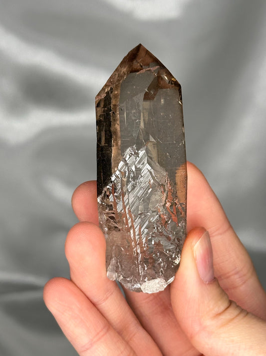 Smoky Quartz Point – Tiefen Glacier, Urseren, Switzerland – Alpine Mineral Specimen, Collector’s Crystal, Grounding & Protective Energy