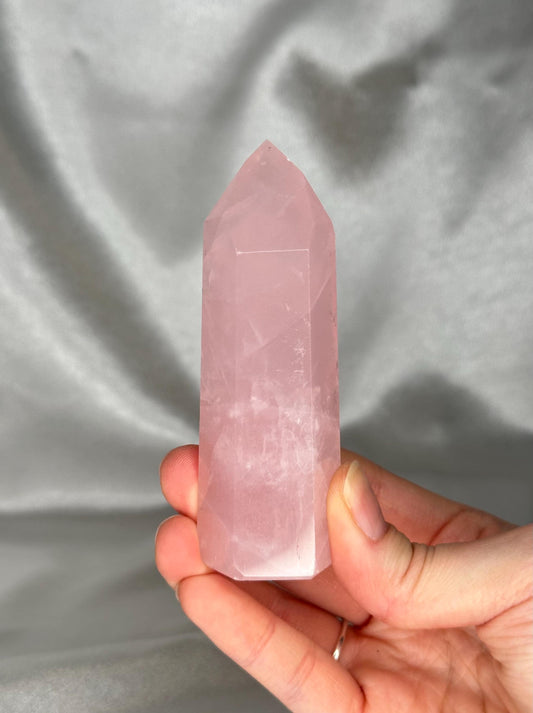 Rose Quartz Towers | YOU PICK! | Brazil | Natural Pink Crystal Point | Raw Standing Rose Quartz for Decor, Energy Work & Crystal Collectors