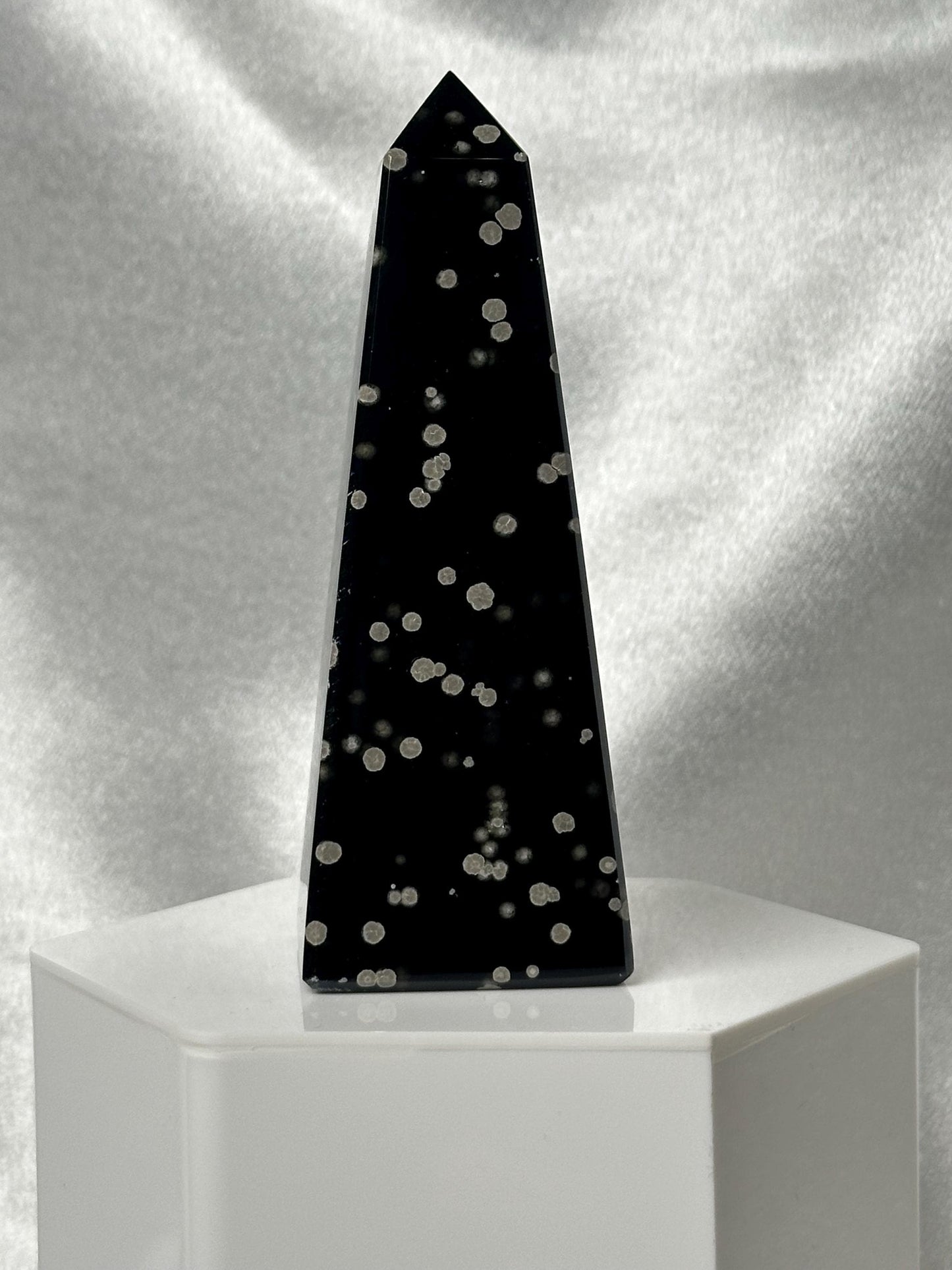 Stardust Obsidian Obelisks - YOU PICK | Natural Black Obsidian Towers with Inclusions | Polished Standing Specimens for Collectors & Display
