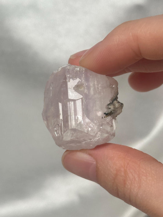 Pink Diamond Calcite Specimen | Hubei China | Natural Crystal Formation | Rare Collector Mineral | Soft Pink Gemstone Display