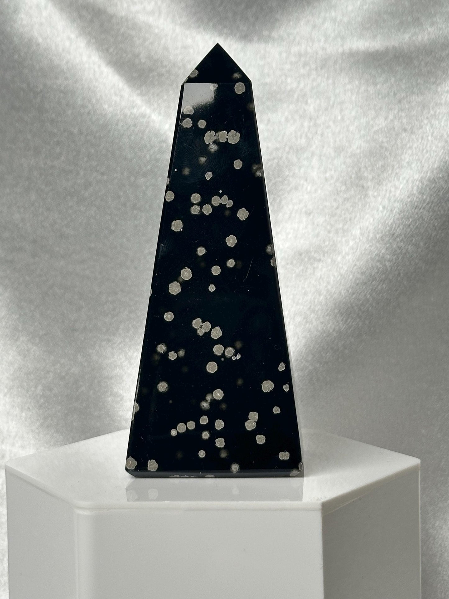 Stardust Obsidian Obelisks - YOU PICK | Natural Black Obsidian Towers with Inclusions | Polished Standing Specimens for Collectors & Display