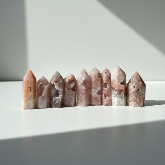 Mini Pink Amethyst Towers – You Pick! | Calming Crystals for Emotional Healing and Balance | Polished Points for Gift or Display