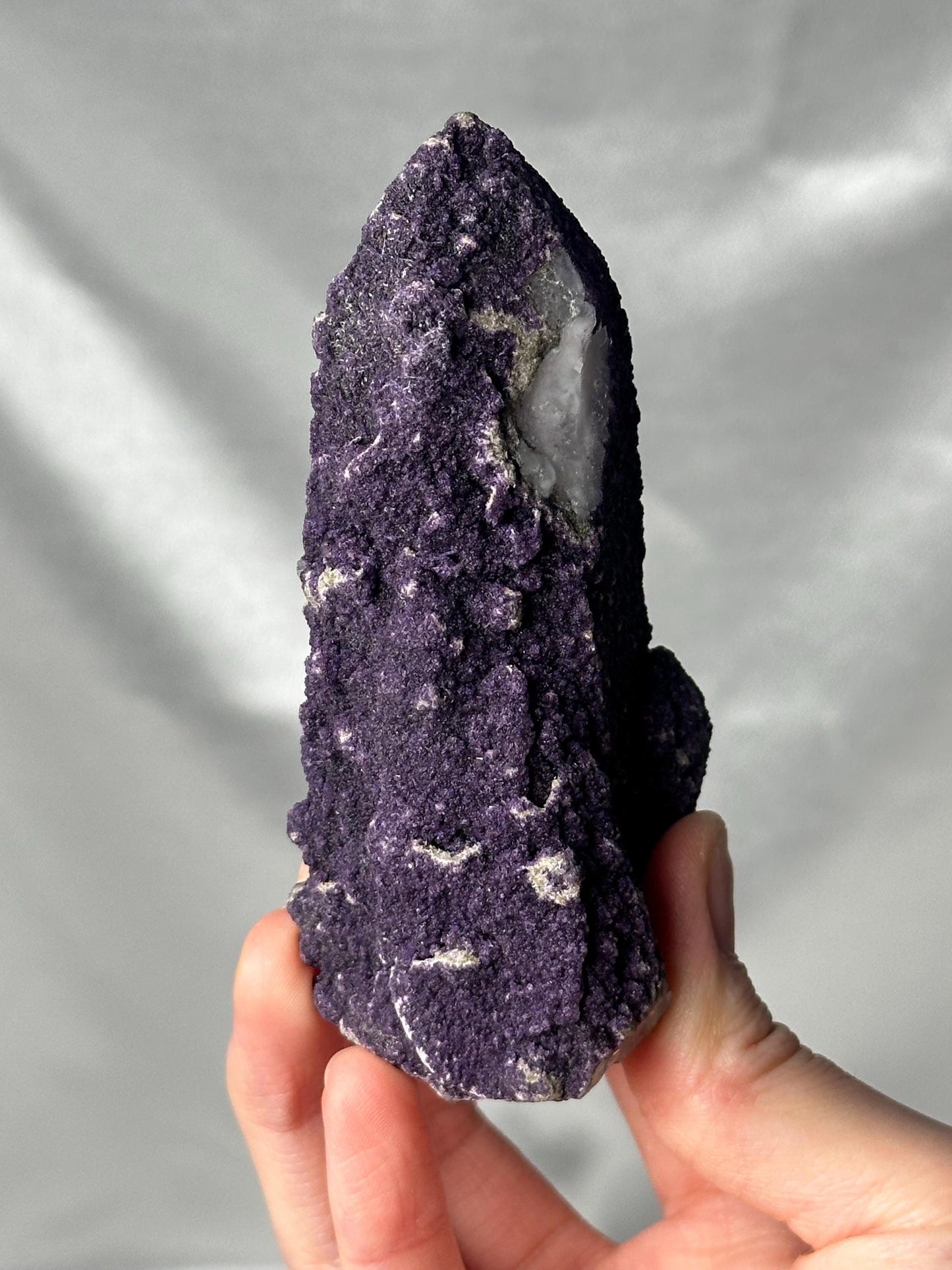 Fluorite on Candle Quartz from Inner Mongolia | Natural Fluorite Crystal Growth on Quartz | Unique Mineral Specimen for Collectors & Display