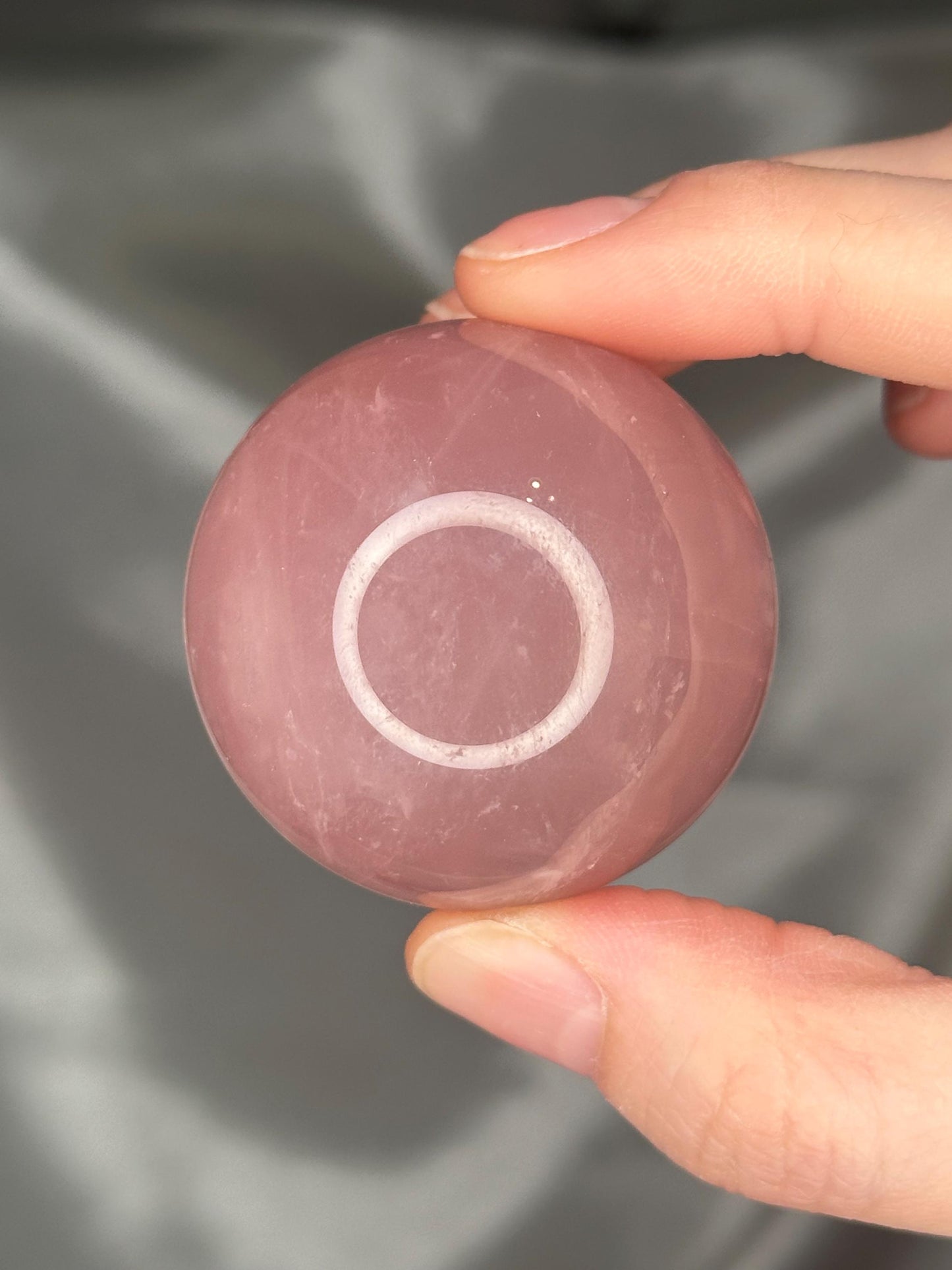 Rose Quartz Sphere – Polished Pink Crystal Orb of Love, Gentle Heart Chakra Stone, Decor, Meditation, or Gift Display