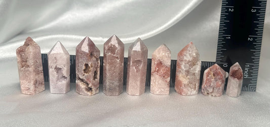 Mini Pink Amethyst Towers – You Pick! | Calming Crystals for Emotional Healing and Balance | Polished Points for Gift or Display