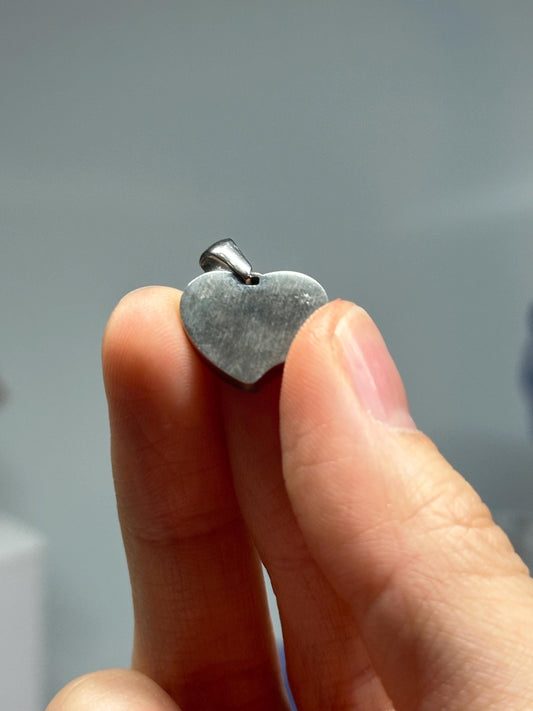 Aletai Iron Meteorite Heart Pendant | Natural Iron Meteorite Jewelry | Space Rock Pendant