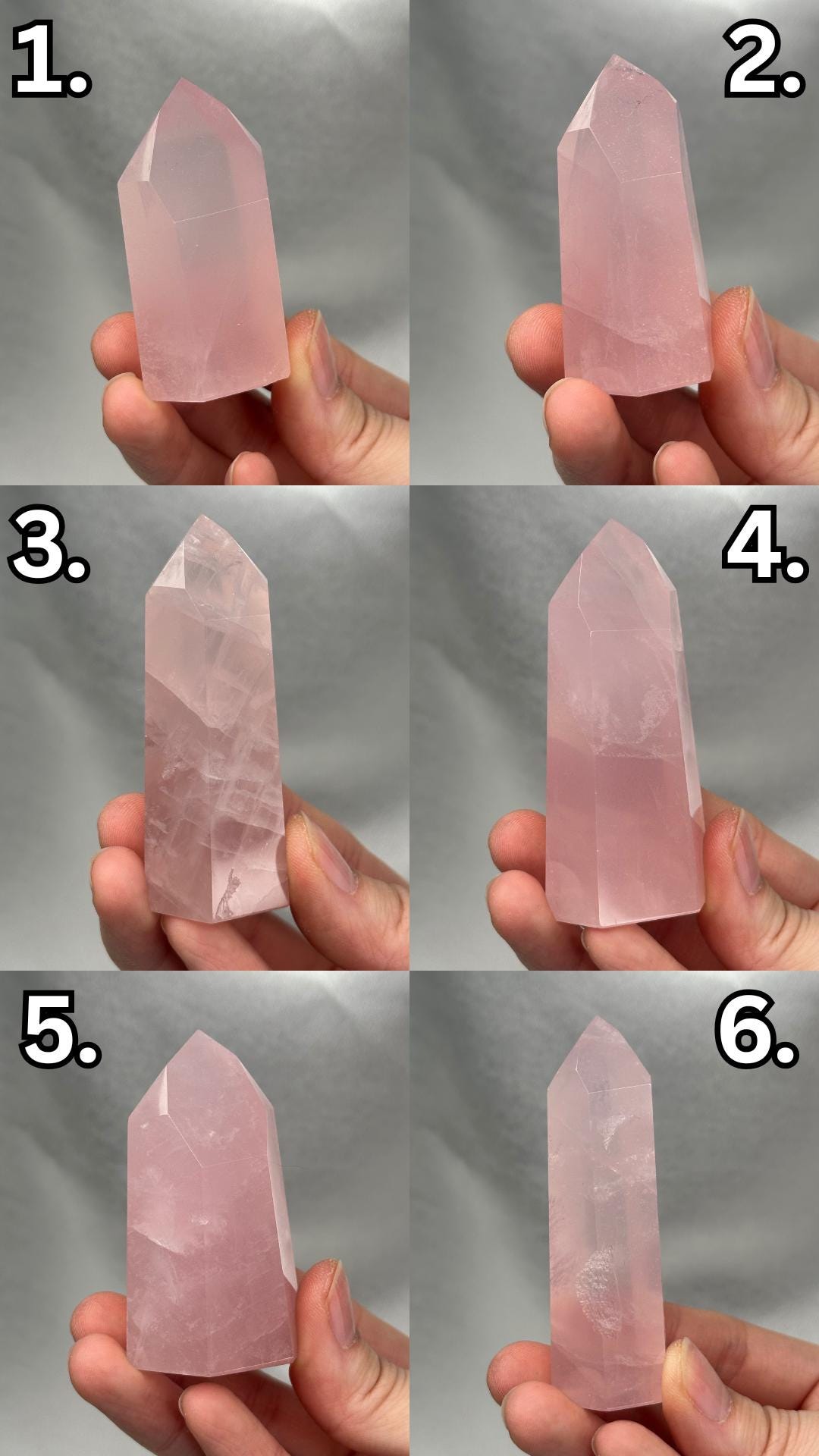 Rose Quartz Towers | YOU PICK! | Brazil | Natural Pink Crystal Point | Raw Standing Rose Quartz for Decor, Energy Work & Crystal Collectors