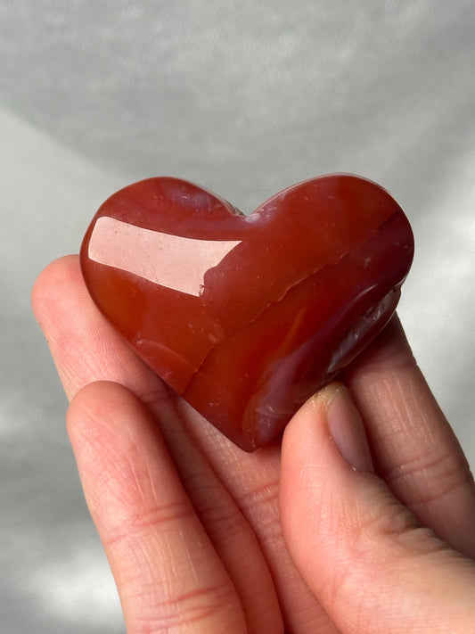 Druzy Carnelian Heart - YOU PICK! | Natural Orange Crystal Heart with Druzy Pocket | Polished Stone Heart Mineral Specimen for Display