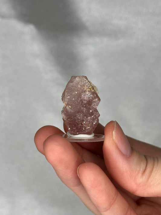 Gemmy Pink Apatite Specimen | Rosy Crystal Formation | Natural Mineral Display Piece | Collector Showcase Decorative Accent