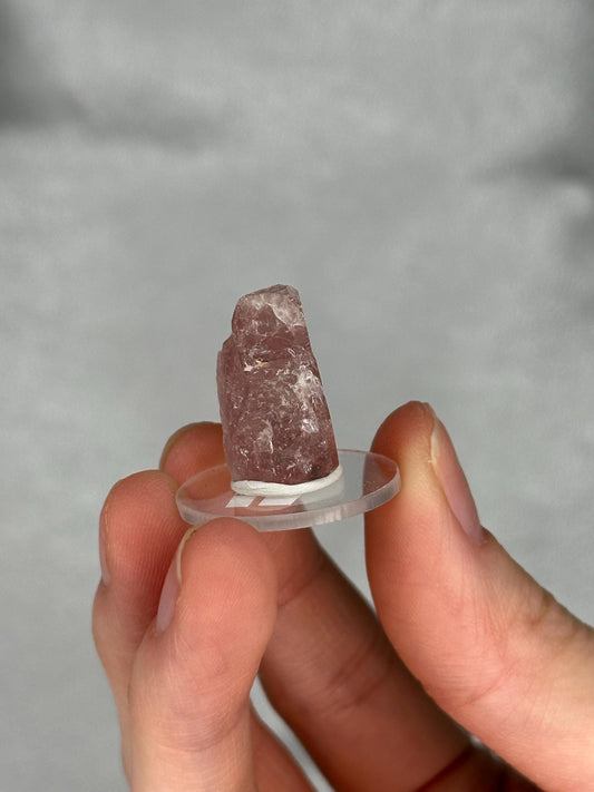 Gemmy Pink Apatite Specimen | Rosy Crystal Formation | Natural Mineral Display Piece | Collector Showcase Decorative Accent