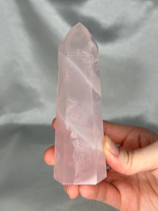 Rose Quartz Towers | YOU PICK! | Brazil | Natural Pink Crystal Point | Raw Standing Rose Quartz for Decor, Energy Work & Crystal Collectors