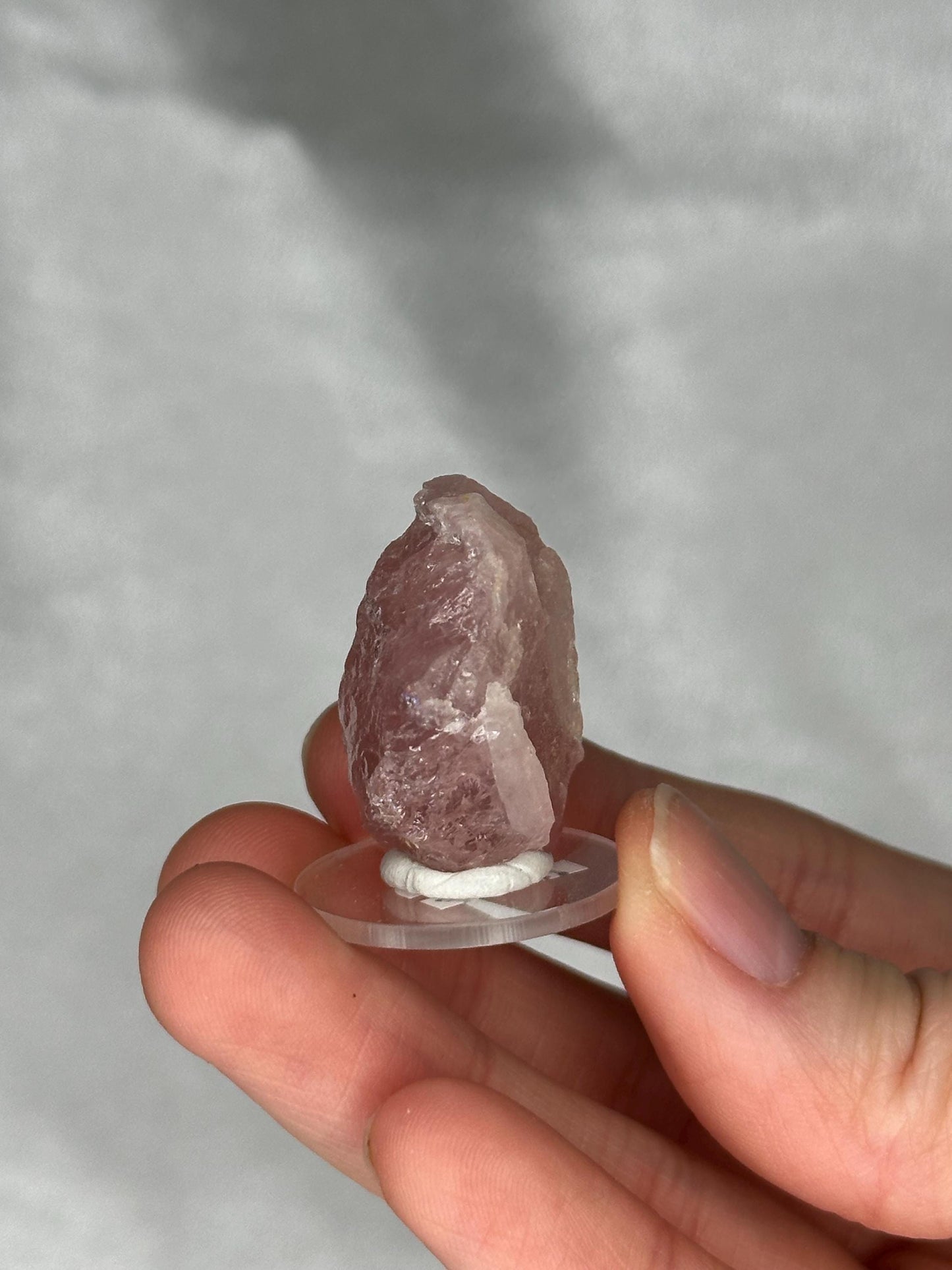 Gemmy Pink Apatite Specimen | Rosy Crystal Formation | Natural Mineral Display Piece | Collector Showcase Decorative Accent