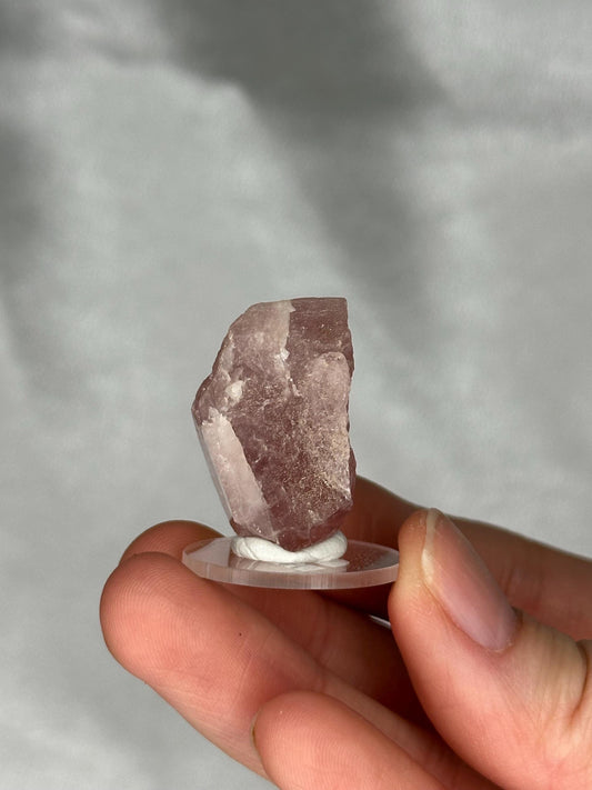 Gemmy Pink Apatite Specimen | Rosy Crystal Formation | Natural Mineral Display Piece | Collector Showcase Decorative Accent