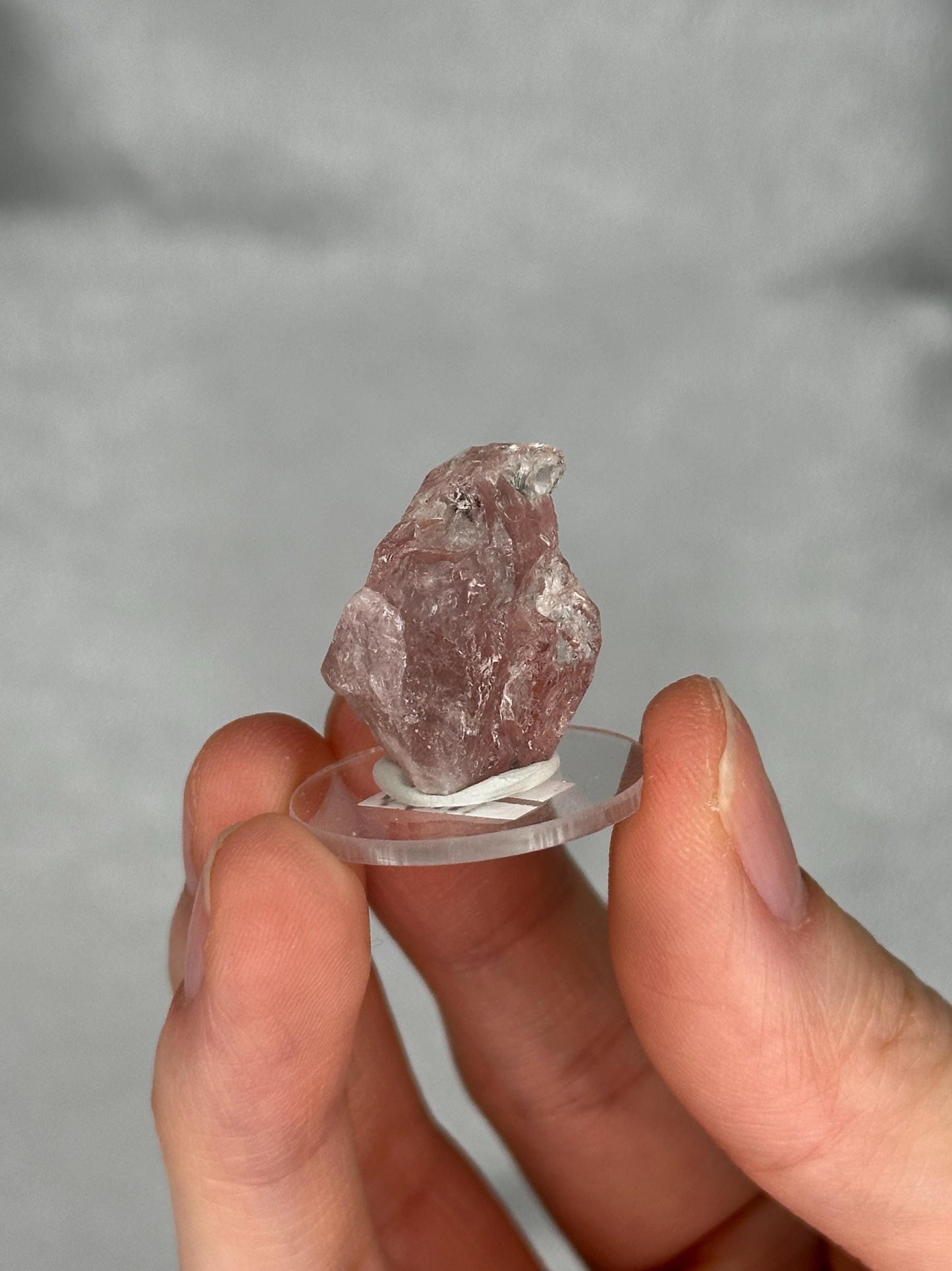 Gemmy Pink Apatite Specimen | Rosy Crystal Formation | Natural Mineral Display Piece | Collector Showcase Decorative Accent