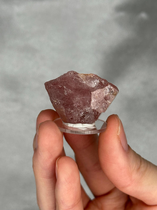 Gemmy Pink Apatite Specimen | Rosy Crystal Formation | Natural Mineral Display Piece | Collector Showcase Decorative Accent