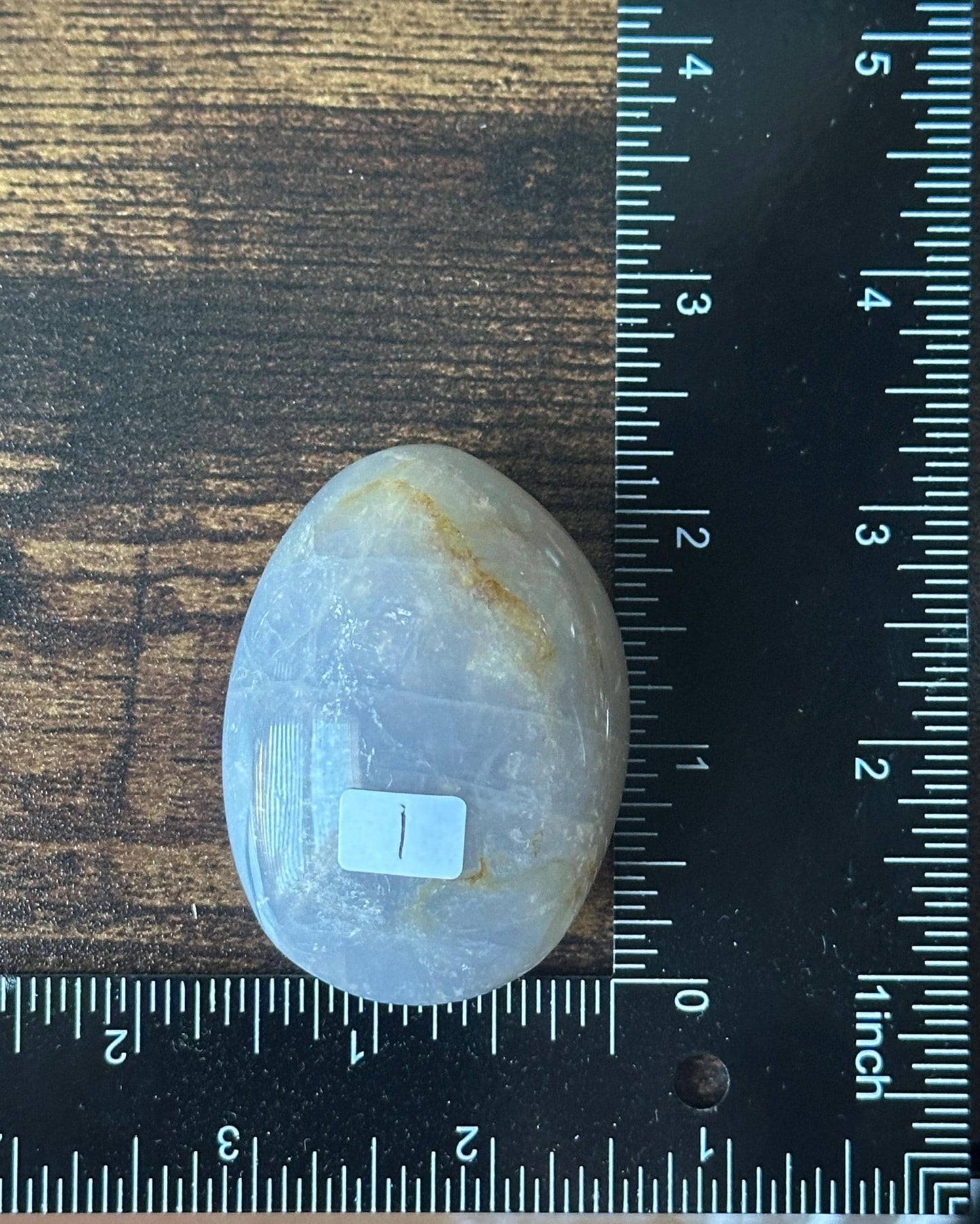 Blue Rose Quartz Small Palm Stone | Natural Quartz Crystal Handheld Piece | Smooth Mineral Specimen | Collector Display Decorative Accent