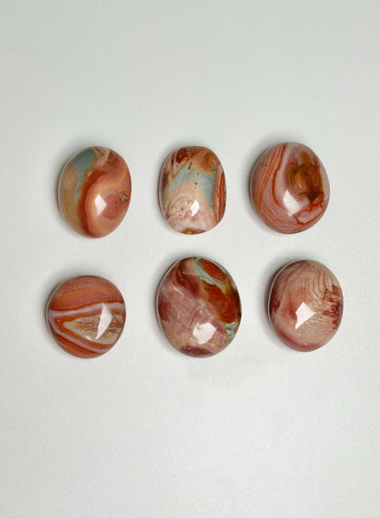 Polychrome Jasper Palmstone - YOU PICK! | Colorful Stone Handheld Sculpture | Smooth Mineral Display Piece | Decorative Crystal Collectible