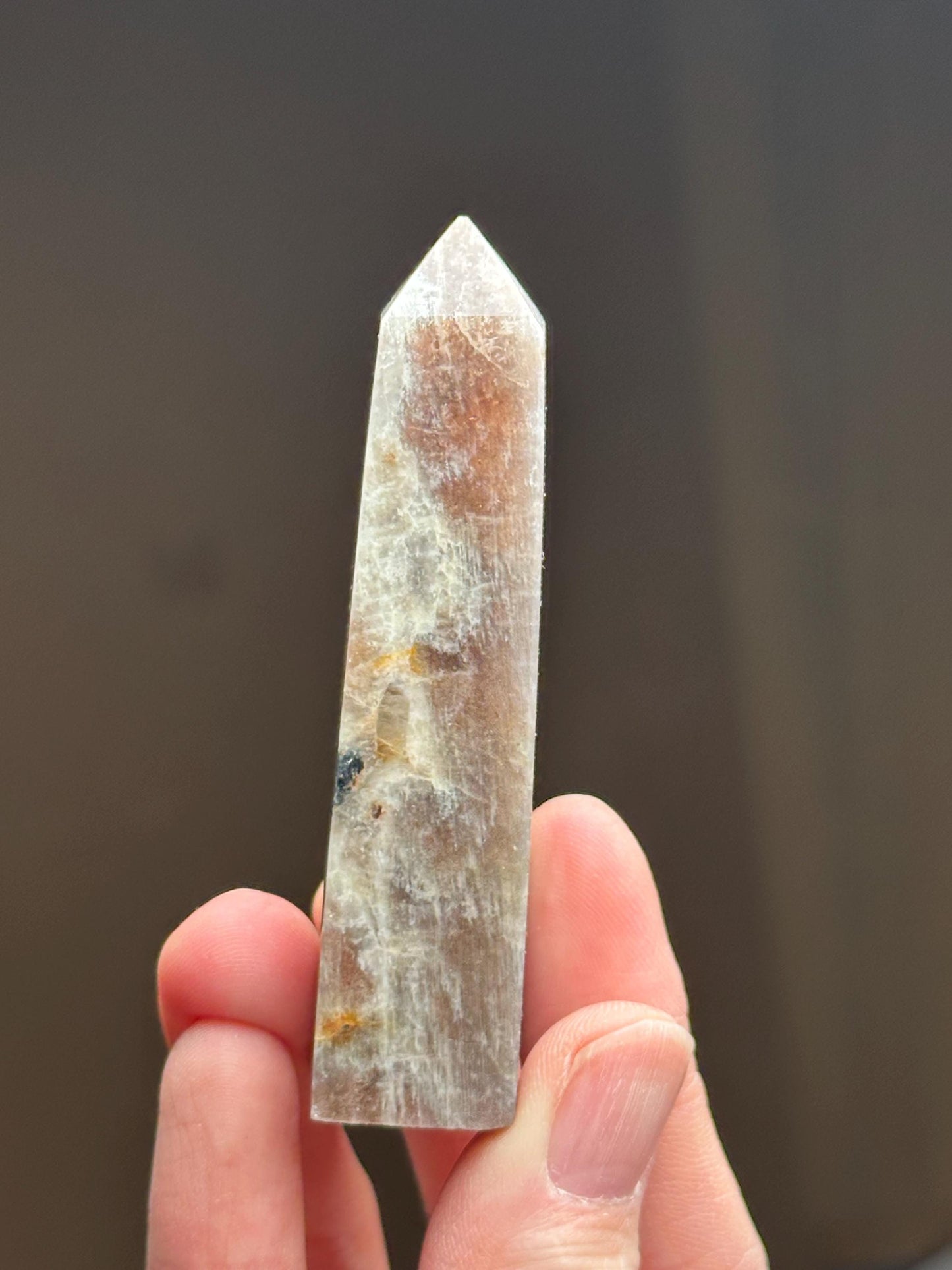 Sunstone with Moonstone Sphere | Harmonizing Crystal for Joy, Intuition, and Balance | Polished Gemstone for Gift or Display