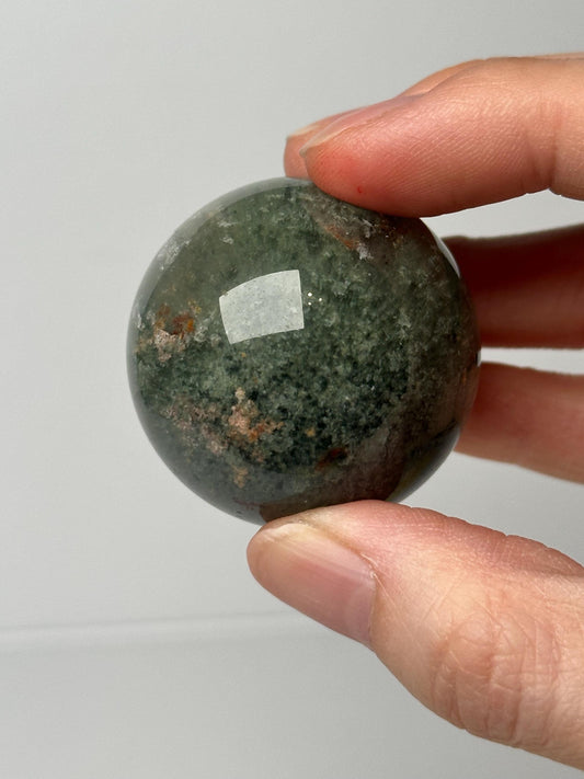 Garden Quartz Sphere | Natural Inclusion Quartz Crystal Ball | Polished Mineral Specimen for Collectors Display Decor Accent